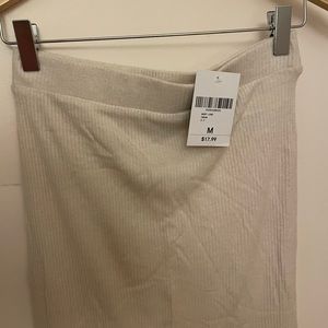 Forever 21 Long Cream Skirt